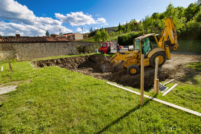 Backhoe Land Clearing