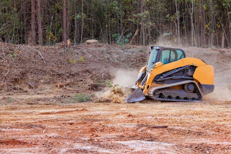 Backhoe Land Clearing
