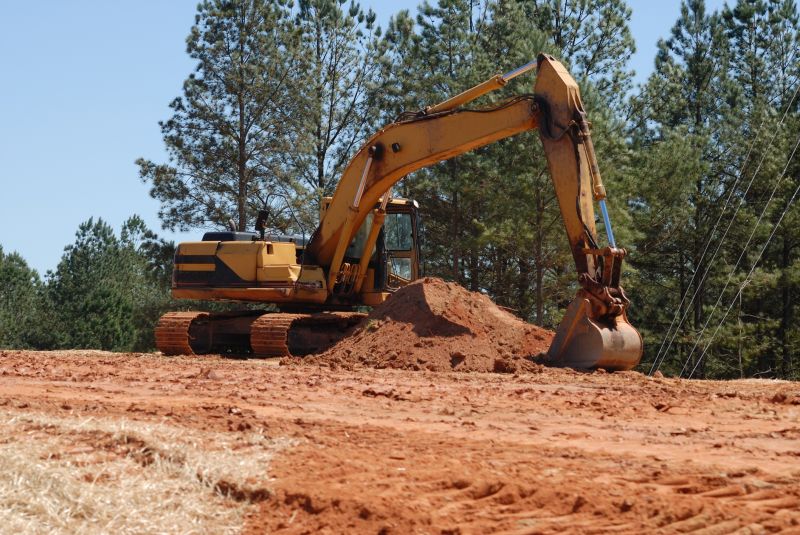 Backhoe Land Clearing