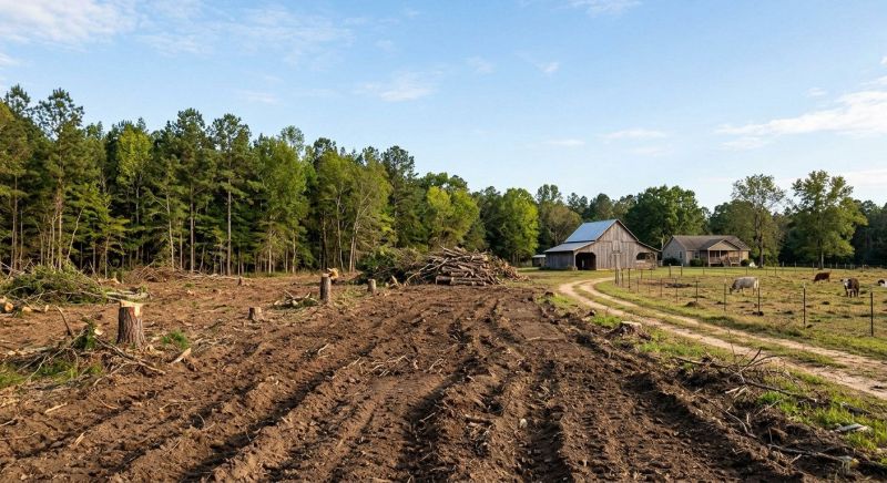 Easement Land Clearing in Gwinnett County, GA